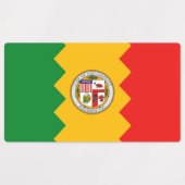 Patriotische Labels mit der Flagge von Los Angeles Etiketten (Design 2)