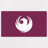 Patriotische Labels mit der Flagge von Phoenix Cit Etiketten (Design 2)