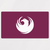 Patriotische Labels mit der Flagge von Phoenix Cit Etiketten (Design 1)