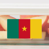 Patriotische Labels mit Flagge Kameruns Etiketten (Befestigt)