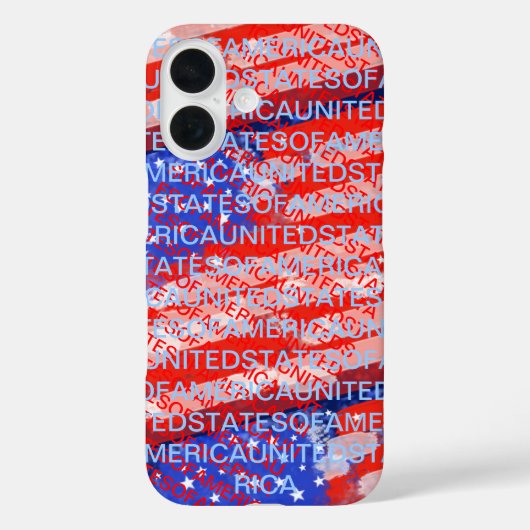 Patriotische Landesflagge der USA Case-Mate iPhone Hülle (Rückseite)