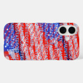 Patriotische Landesflagge der USA Case-Mate iPhone Hülle (Rückseite (Horizontal))