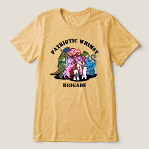 Patriotische Launen-Brigade Tri-Blend Shirt