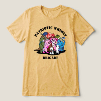 Patriotische Launen-Brigade Tri-Blend Shirt
