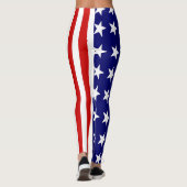 Patriotische Leggings - American Flag Print Women' (Rückseite)