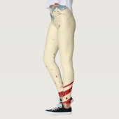 Patriotische Leggings Blau und Rot (Links)