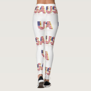 Patriotische Leggings der USA