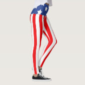 Patriotische Leggings mit hoher Taille (Rechts)