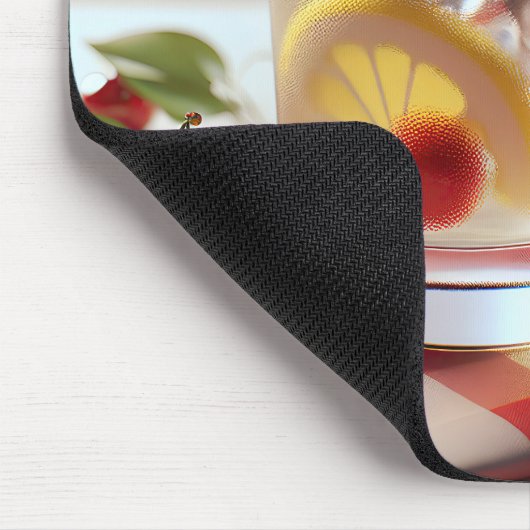 Patriotische Lemonade mit Kirschen Mousepad (Ecke)
