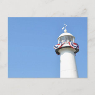 Patriotische Leuchtturm-Postkarte Postkarte