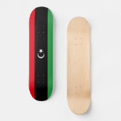 Patriotische libysche Flagge Skateboard (Vorderseite)