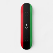 Patriotische libysche Flagge Skateboard (Vorderseite)