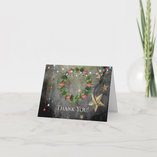 Patriotische Lichter der Stern-n, Dankeskarte (Vorderseite)