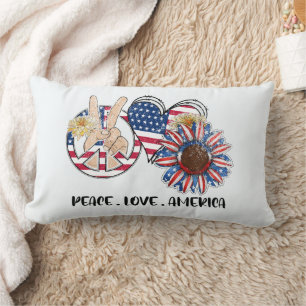 Patriotische Liebe Amerika Kissen