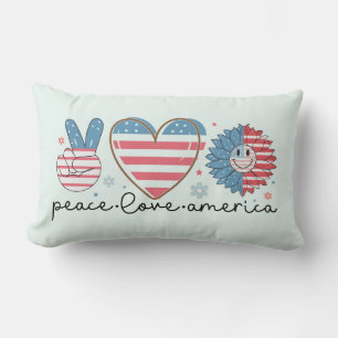 Patriotische Liebe Amerika Kissen