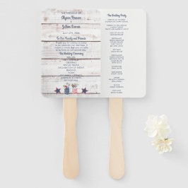 Patriotische Liebe Amerikanische Unabhängigkeitsta Fächer