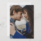 Patriotische Liebe II Rustikale 4. Juli Foto Hochz Einladung (Rückseite)