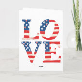 patriotische Liebe Karte (Rückseite)