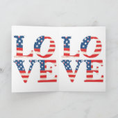 patriotische Liebe Karte (Innenseite)