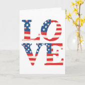 patriotische Liebe Karte (Gelbe Blume)