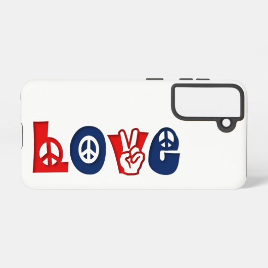 Patriotische LIEBE Samsung Galaxy Hülle (Rückseite (Horizontal))