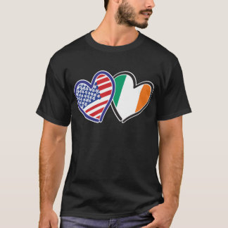 Patriotische Liebe USA und Irland T-Shirt