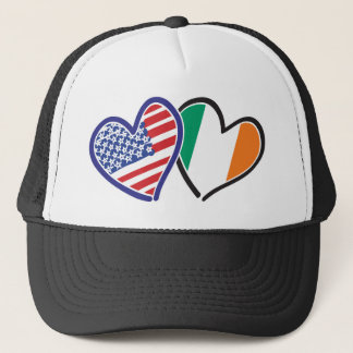 Patriotische Liebe USA und Irland Truckerkappe