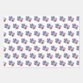 Patriotische Luftballons aus den USA Geschenkpapier Set (Vorderseite 2)