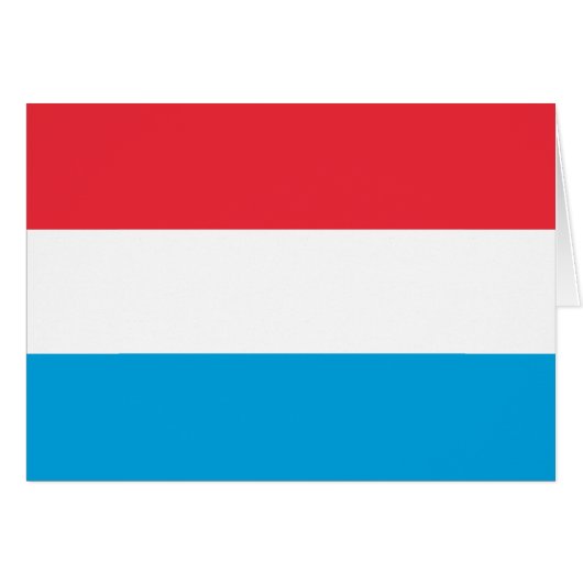 Patriotische Luxemburger Flagge (Vorderseite (Horizontal))