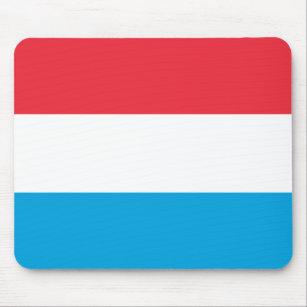 Patriotische Luxemburger Flagge Mousepad