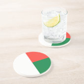 Patriotische Madagaskar-Flagge Getränkeuntersetzer (Seite)