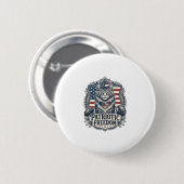 Patriotische Maine Coon Katze Button (Vorne & Hinten)
