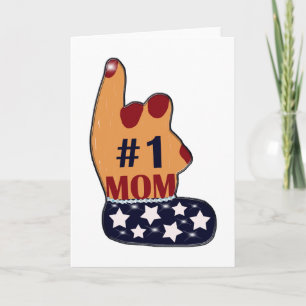 Patriotische Mama #1 Karte