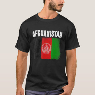 Patriotische Männer Frauen Kinder bedrückten Afgha T-Shirt