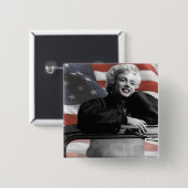 Patriotische Marilyn Button (Vorne & Hinten)