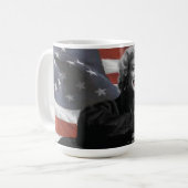 Patriotische Marilyn Kaffeetasse (Vorderseite Links)