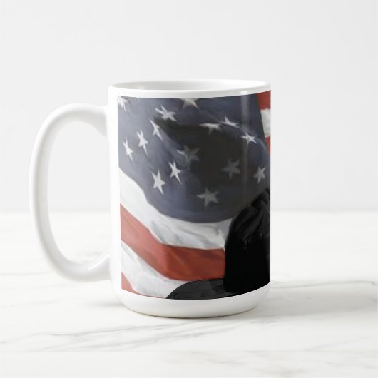 Patriotische Marilyn Kaffeetasse (Links)