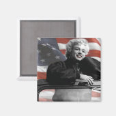 Patriotische Marilyn Magnet (Vorderseite/Rückseite)