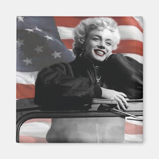 Patriotische Marilyn Magnet (Vorne)