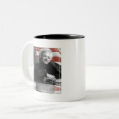 Patriotische Marilyn Zweifarbige Tasse (Vorderseite Links)
