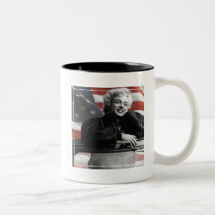 Patriotische Marilyn Zweifarbige Tasse