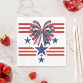Patriotische Matching Paper Plate Serviette (Beispiel)