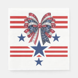 Patriotische Matching Paper Plate Serviette