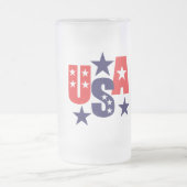 Patriotische Mattierte Kaffee-Tasse Mattglas Bierglas (Mittel)
