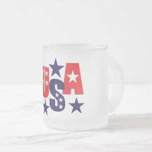 Patriotische Mattierte Kaffee-Tasse Mattglastasse