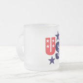 Patriotische Mattierte Kaffee-Tasse Mattglastasse (Vorderseite Links)