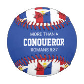 Patriotische mehr als CONQUEROR Custom PHILIPPINES Baseball (Vorderseite)