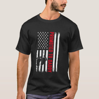 Patriotische Mens befördert zu Daddy Est 2024 erst T-Shirt