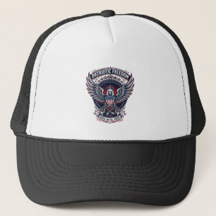 Patriotische Metal Flügel Patriot Musik Rock Metal Truckerkappe