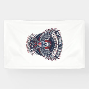 Patriotische Metal Wings Patriot Musik Rock Metal Banner